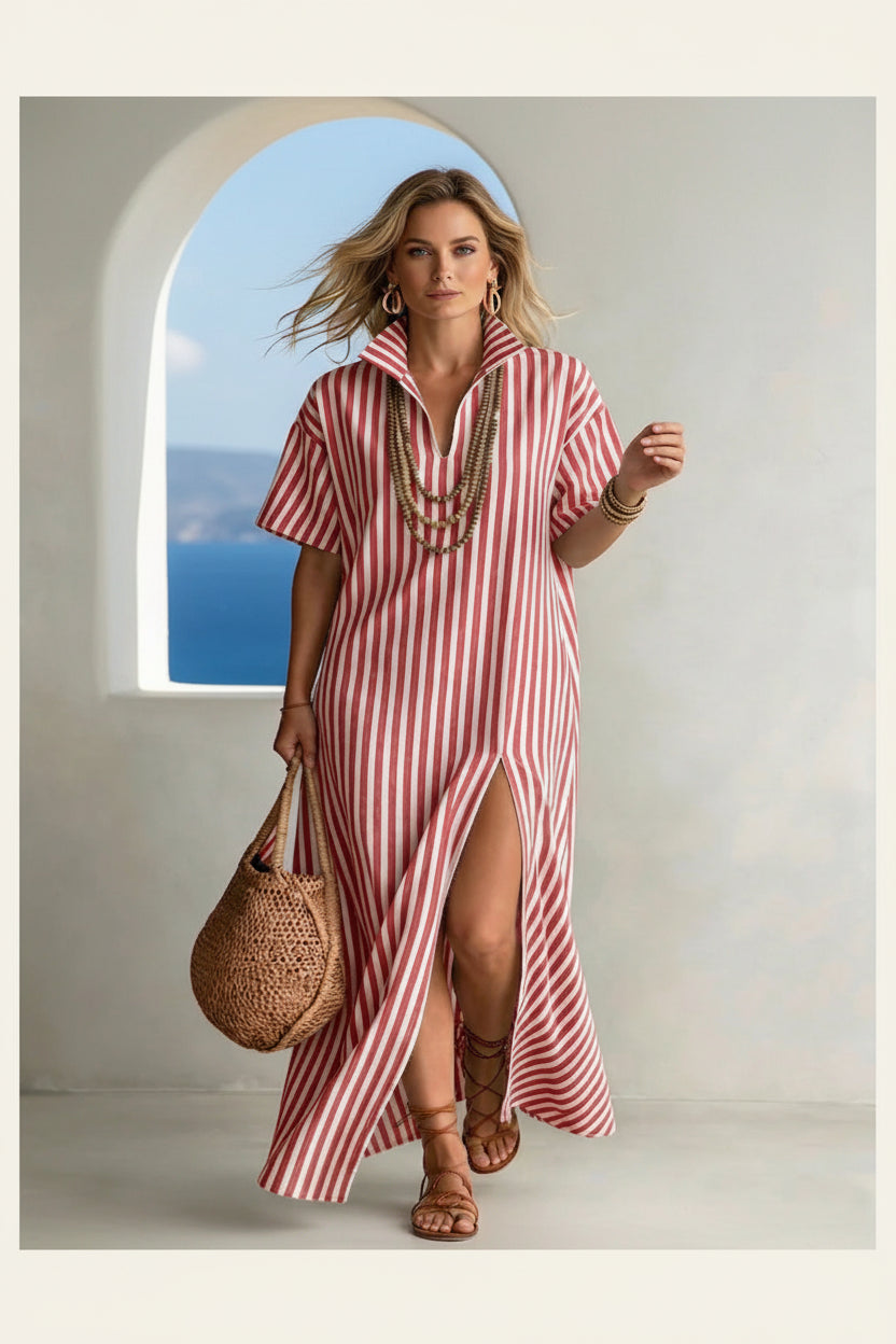 Women's Striped Maxi Dress