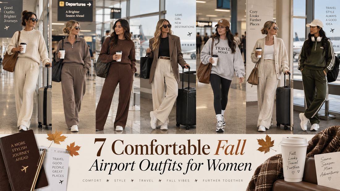 7 Comfortable Fall Airport Outfits for Women