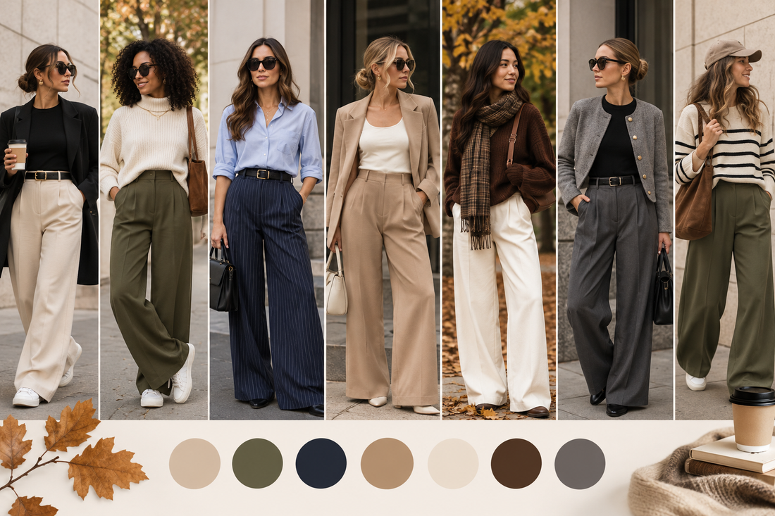 7 Wide-Leg Pants Outfits That Look Polished but Feel Comfortable