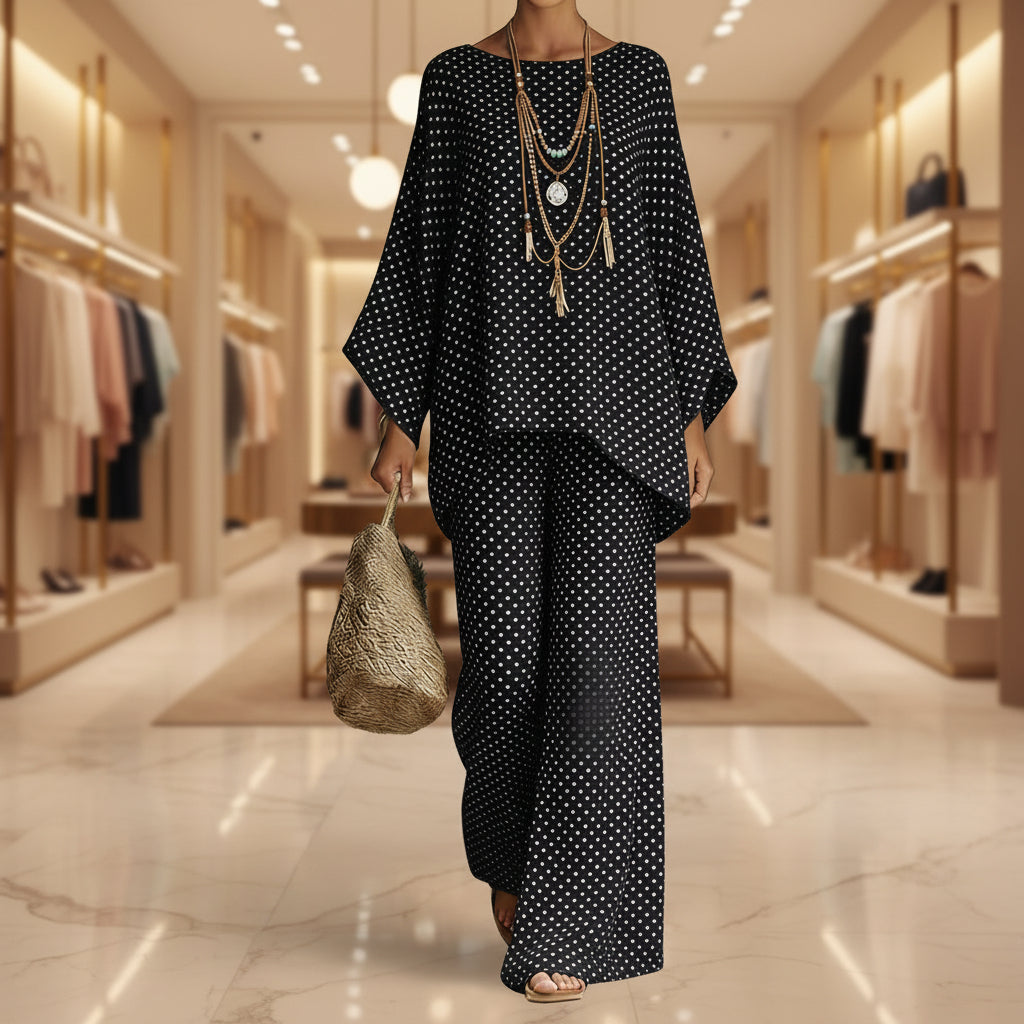 Floral Print Bamboo Linen Two-Piece Set