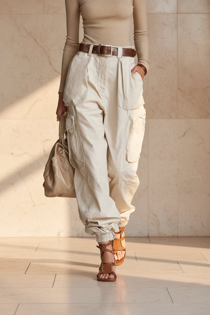 Niche Relaxed-fit Wide-leg Casual Trousers For Women 