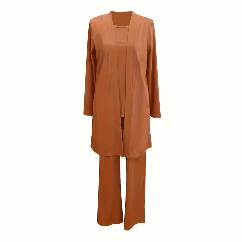 Women's 3-Piece Longline Duster Cardigan