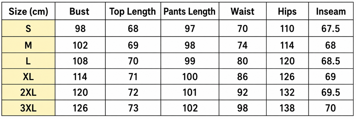 Size guide