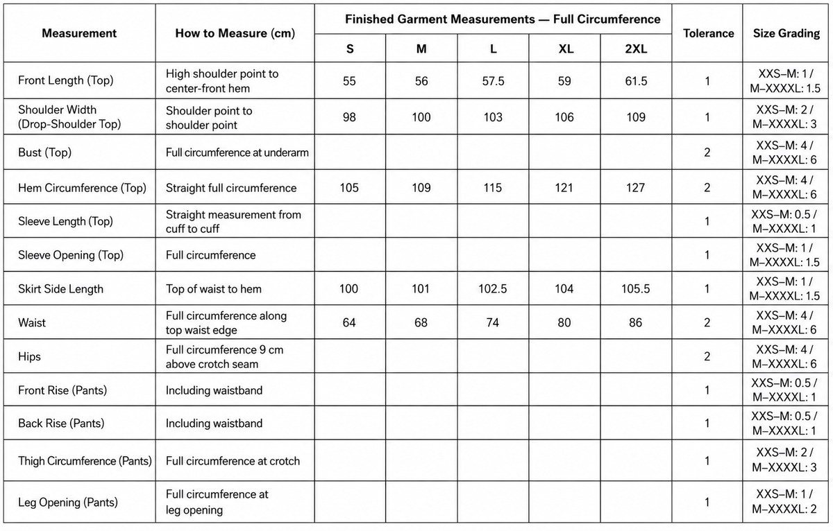 Size guide