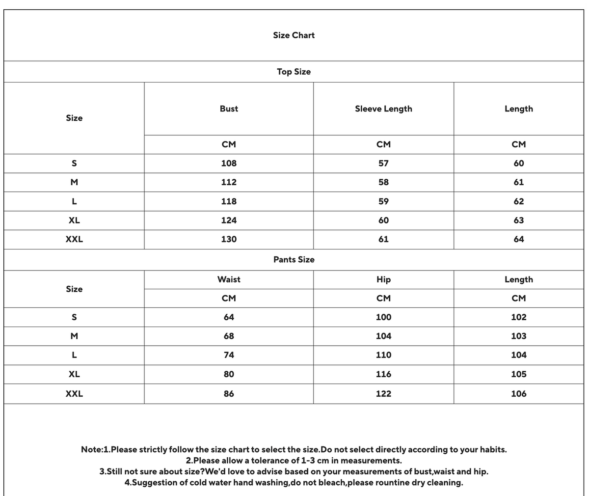 Size guide