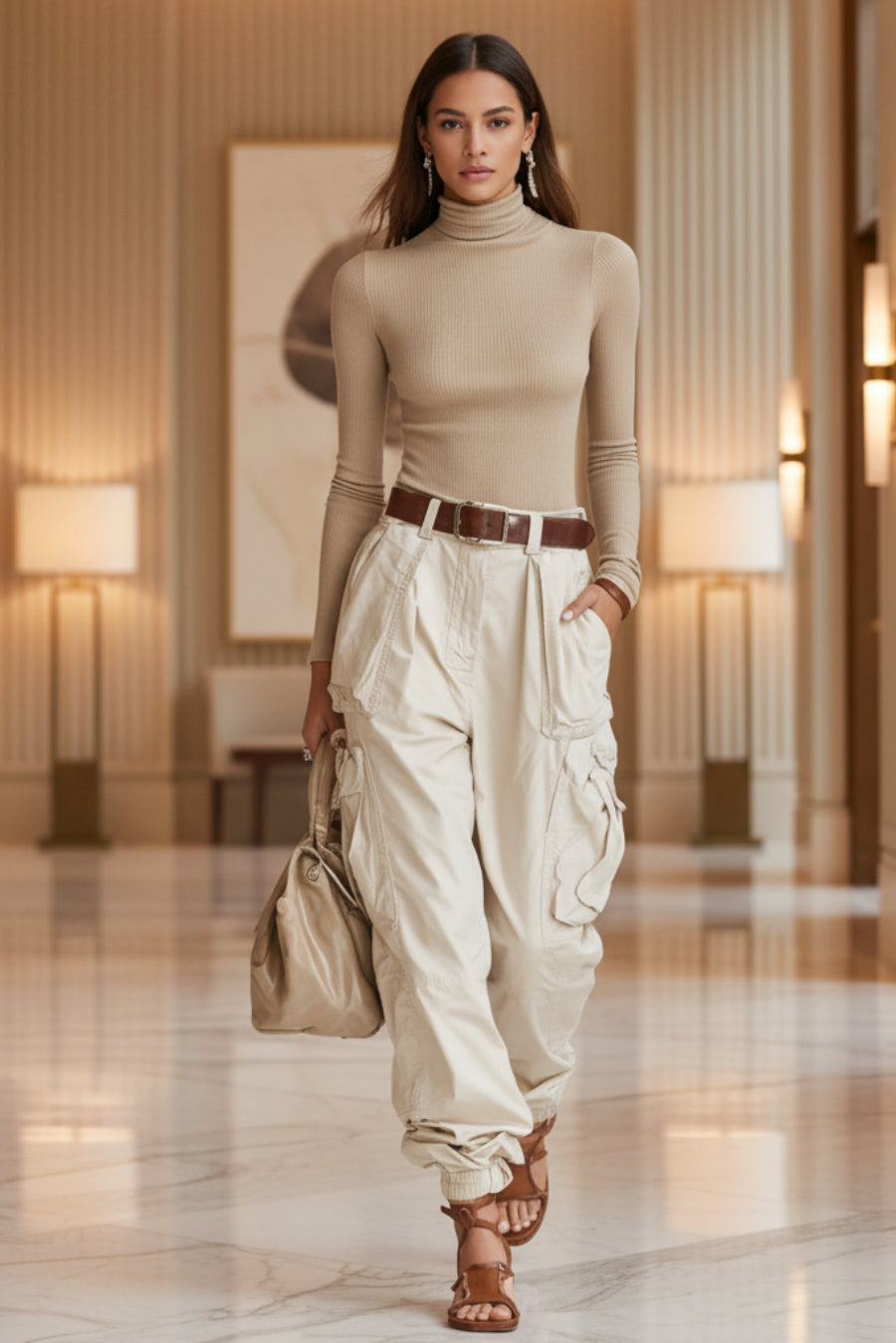 Niche Relaxed-fit Wide-leg Casual Trousers For Women 
