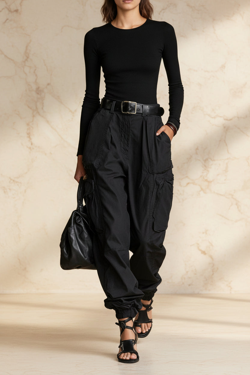 Niche Relaxed-fit Wide-leg Casual Trousers For Women 