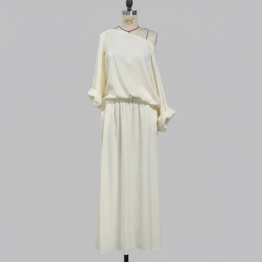 Women's Cropped Off-Shoulder Top & Pants Two-Piece Set
