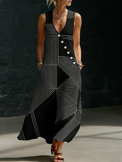 Women’s V-Neck Cross-Over Shirt and Wide-Leg Pants Set