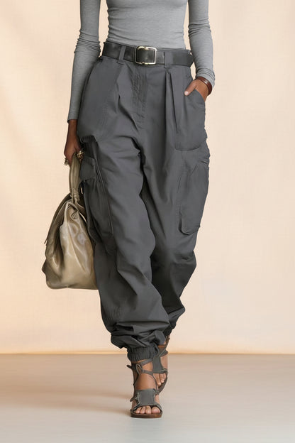 Niche Relaxed-fit Wide-leg Casual Trousers For Women 